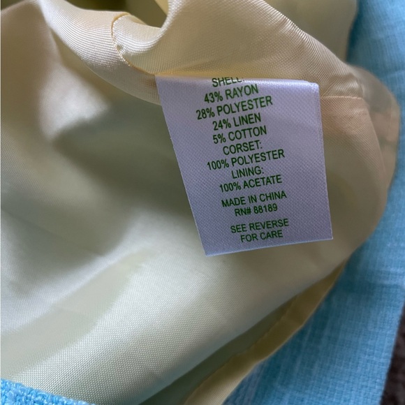 Lilly Pulitzer Bibi Tweed Strapless Mini Dress in Skye Blue Sz 2 Southern - Picture 12 of 15